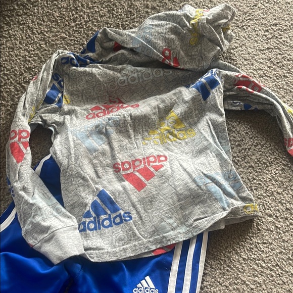 Adidas Kids Blue & Gray Track Set - Picture 7 of 7